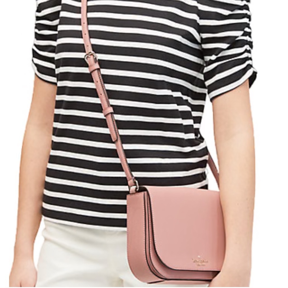 Kate Spade Laurel Way Large Carsen crossbody bag & Bitsy wallet Dusty Peony NWT - Picture 3 of 14